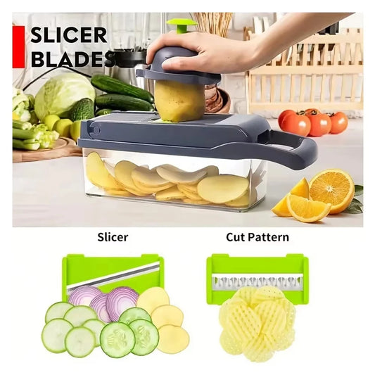 16-in-1 Multifunctional Vegetable & Onion Chopper