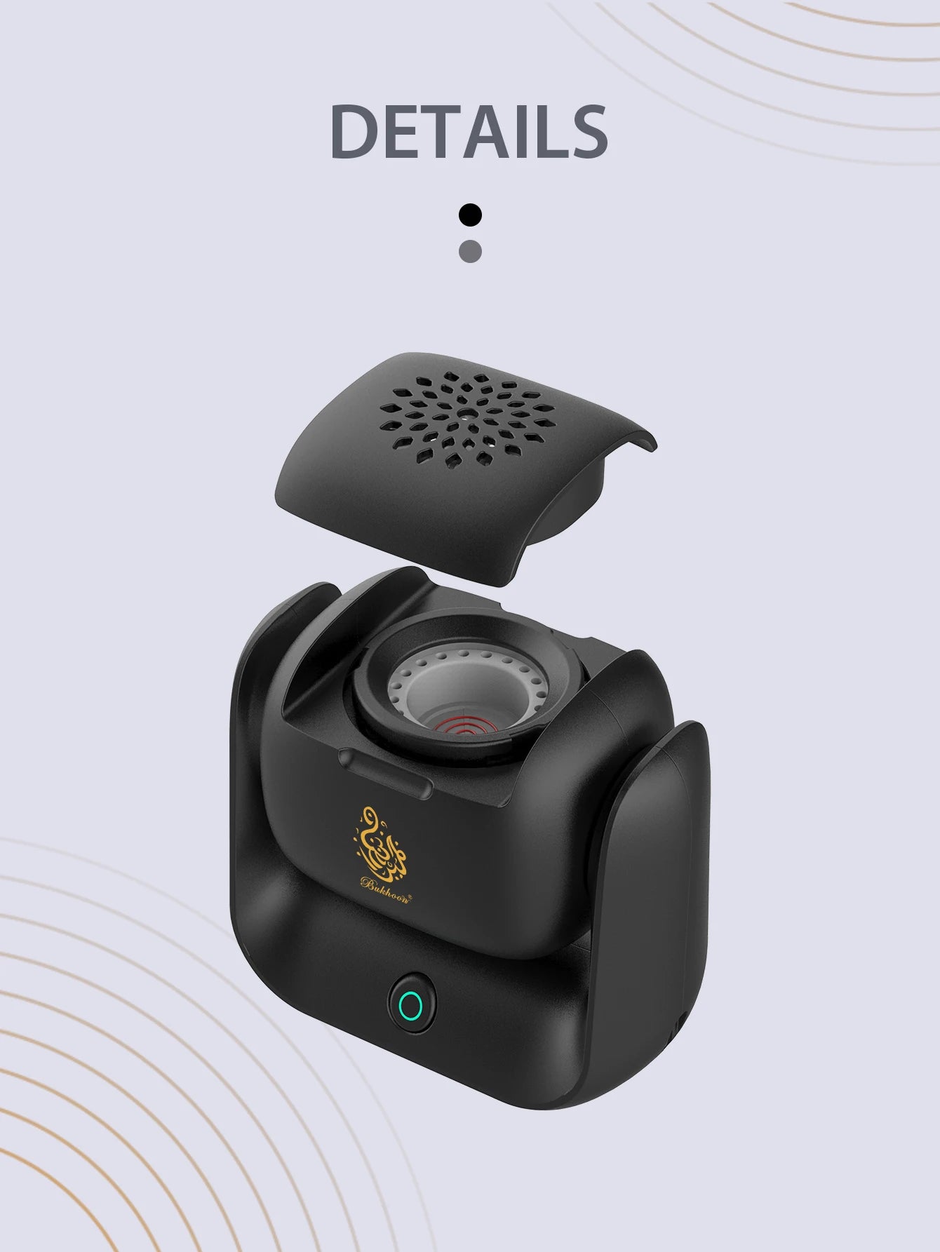 Luxury Rotatable Electric Incense Burner – USB Rechargeable Gift Set