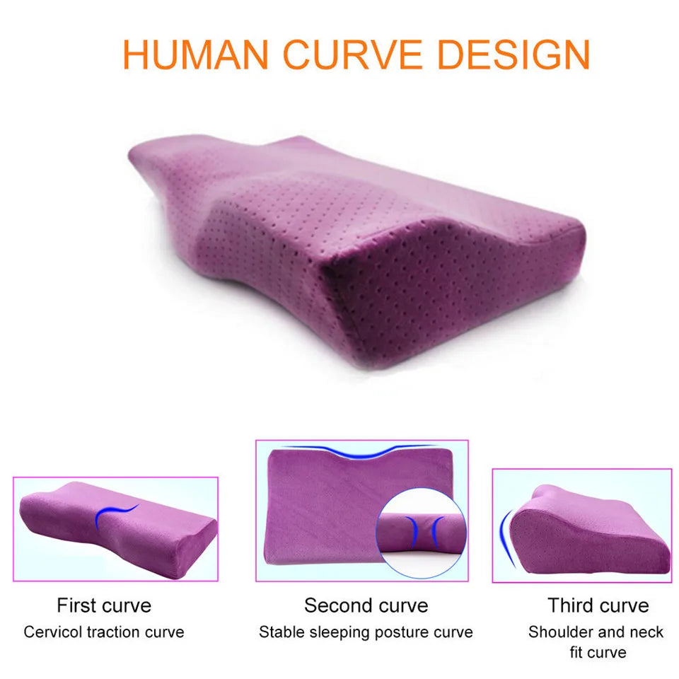 Professional Eyelash Extension Salon Memory Foam Pillow for Sleep Pillow Cervical Neck Health Care Half Round Pillow Shelf
