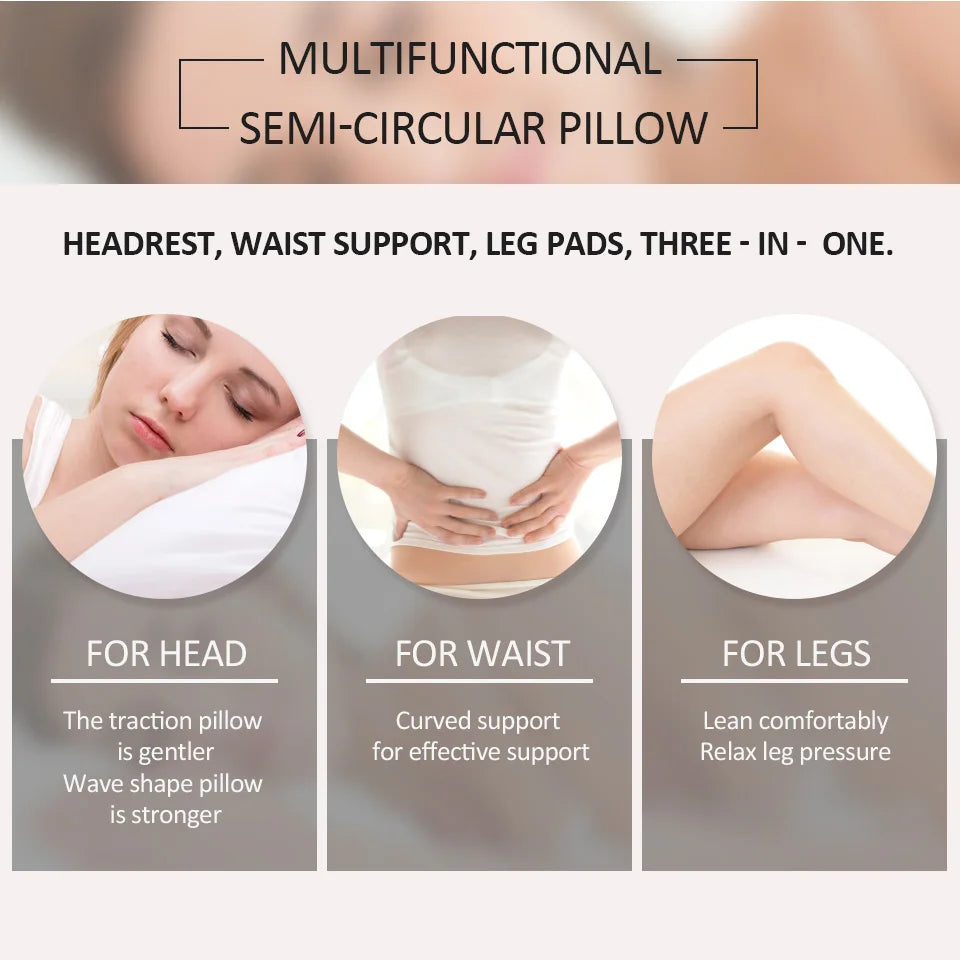 Professional Eyelash Extension Salon Memory Foam Pillow for Sleep Pillow Cervical Neck Health Care Half Round Pillow Shelf