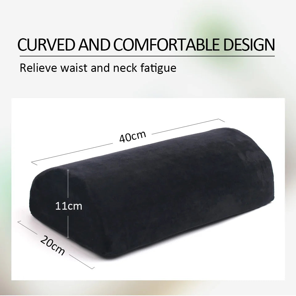 Professional Eyelash Extension Salon Memory Foam Pillow for Sleep Pillow Cervical Neck Health Care Half Round Pillow Shelf