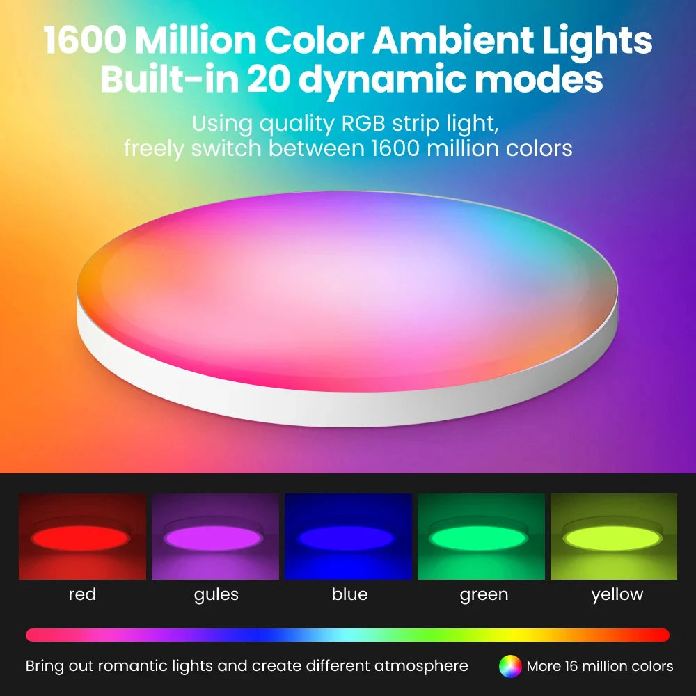 Tuya Smart LED Ceiling Light – Alexa & Google Voice Control