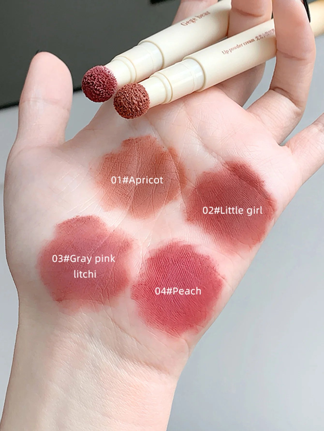 Gege Bear 1Pc Rotary Lipstick Pen - Velvet Matte, Easy Color, Waterproof For Autumn-Winter Liquid Lipstick,Natural makeup