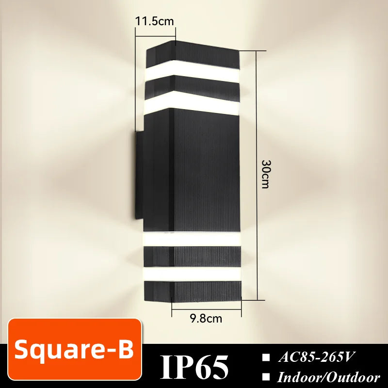 E27 LED Wall Light – IP65 Waterproof Indoor & Outdoor Lamp