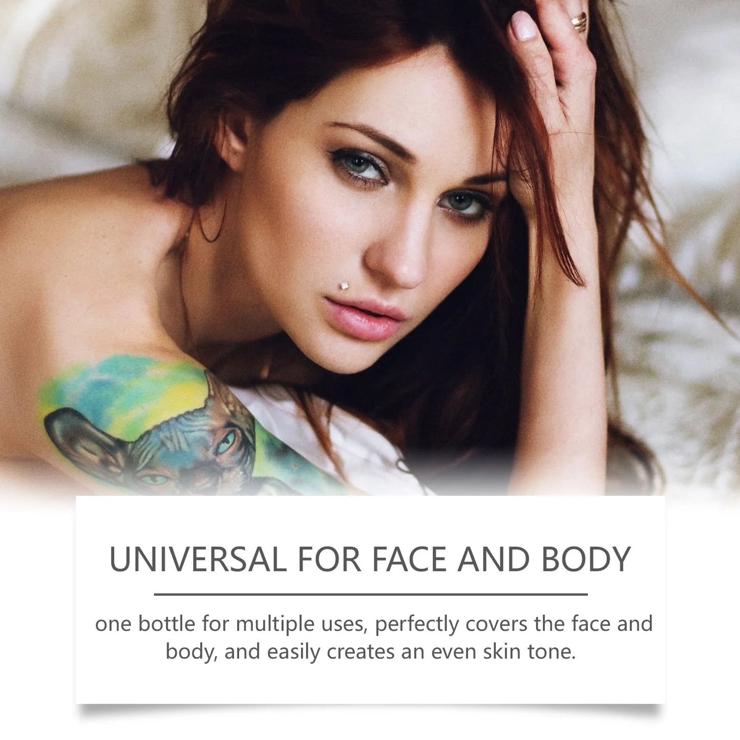 EELHOE Body Concealer Full Coverage Covering Tattoo Sweatproof Waterproof Body Foundation Body Coverage Perfector Makeup 74g