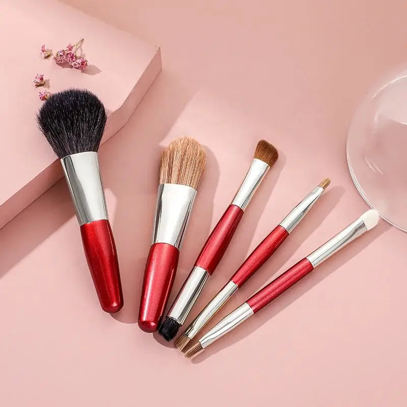 Mini Makeup Brushes Set Travel Friendly Professional Makeup Brush Set For Eyes Lips And Blush Application