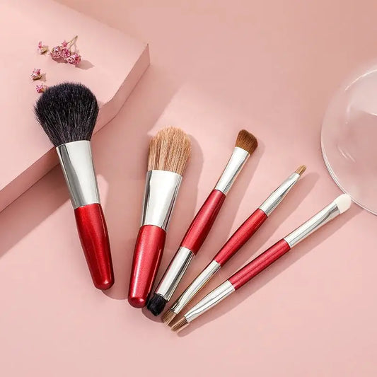 Mini Makeup Brushes Set Travel Friendly Professional Makeup Brush Set For Eyes Lips And Blush Application