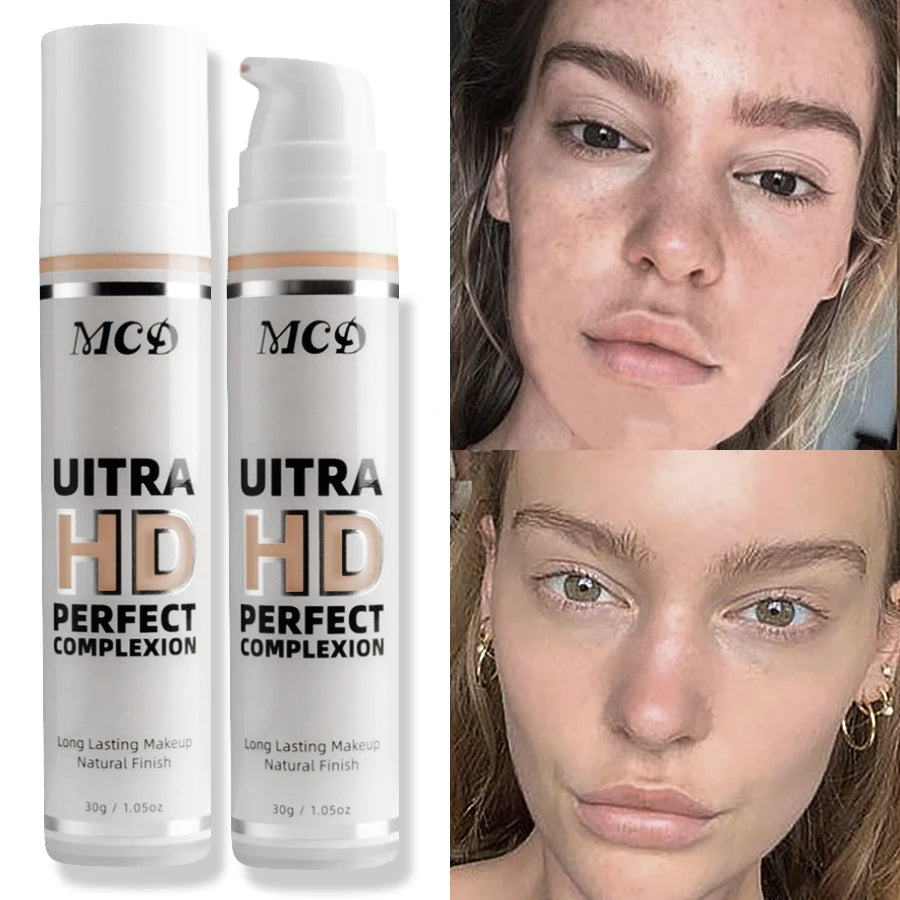 Profession Liquid Foundation Effective Concealer Waterproof Sweat-resistant Face Makeup Oil-control Cover Matte Base Cream Cosme