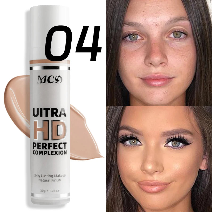 Profession Liquid Foundation Effective Concealer Waterproof Sweat-resistant Face Makeup Oil-control Cover Matte Base Cream Cosme