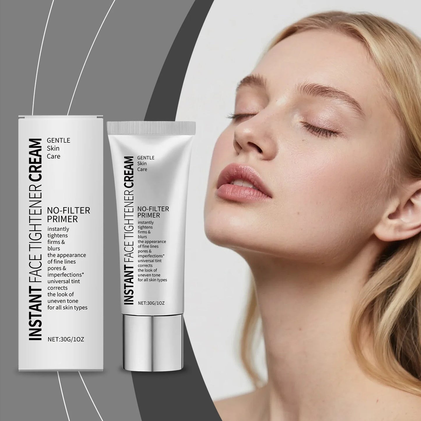 Facial Pre-Makeup Primer - Hydrating & Moisturizing, Evens Skin Tone, Reduces Fine Lines, Nourishes Skin, Gentle Formula