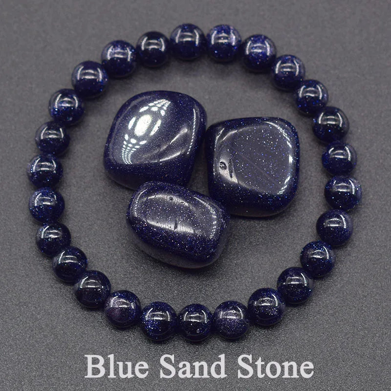 Real 5A Natural Lapis Lazuli Stone Beads Bracelet Homme Elastic High Quality Energy Healing Jewelry for Women Gift for Boyfriend
