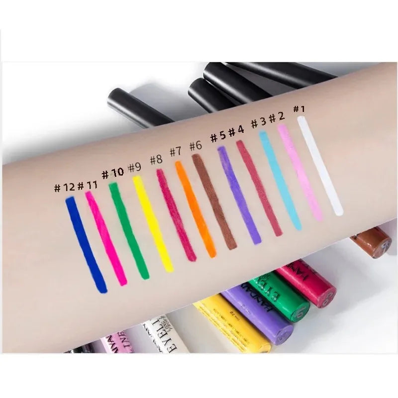 Neon UV Glow Eyeliner Pen Waterproof Matte Liquid Color Eye Liner Pencil Vibrant Yellow Red Purple Makeup Cosmetic