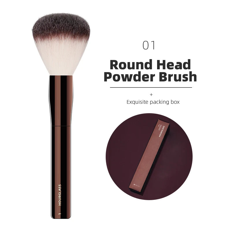 Hourglass Makeup Brush All Kinds Eyeshadow Foundation Concealer Powder Bronzer Blusher Eyeliner Retractable Professional Brushes