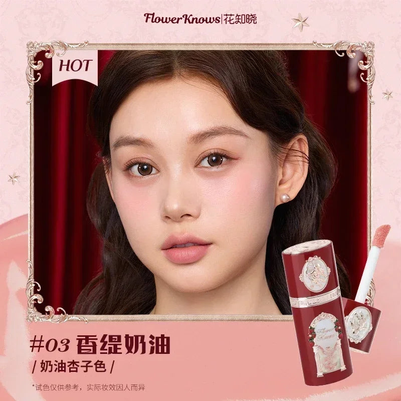 Flower Knows Strawberry Cupid Collection Liquid Blush Makeup for Cheeks Matte Finish Face Blushes Cream For Healthy Natural