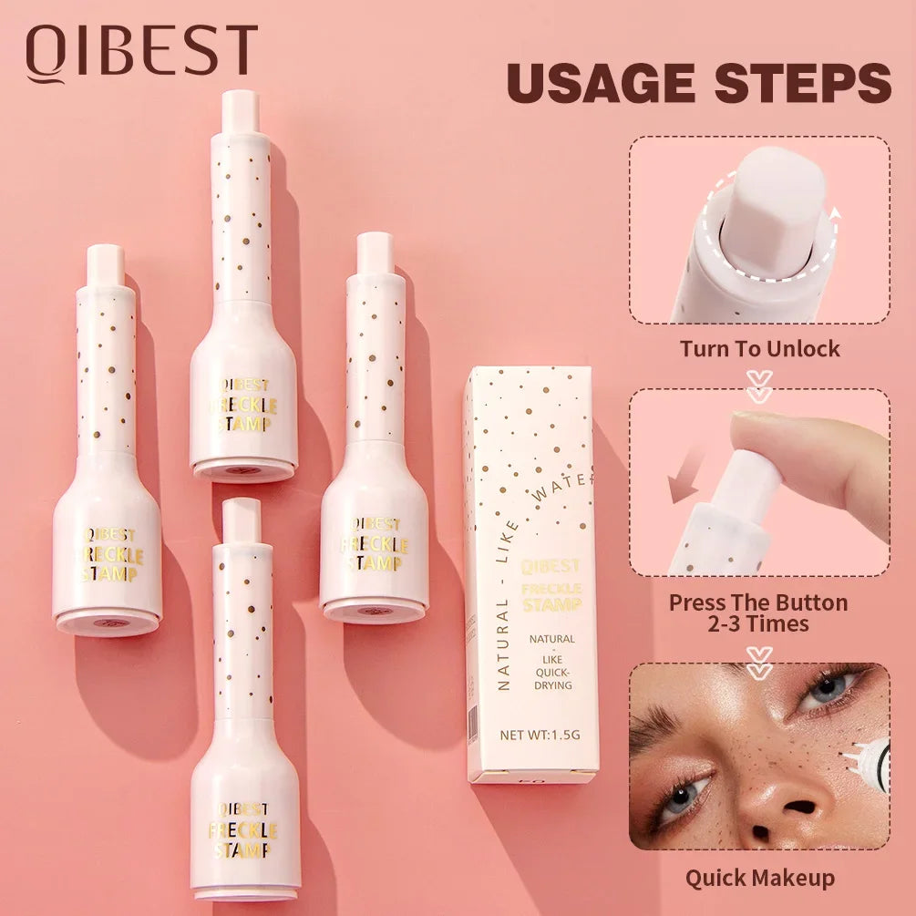 Liquid Air Cushion Freckle Stamp Pen Five-point Head Freckle Natural Simulation Fake Dot Spot Pen Waterproof Lasting Makeup