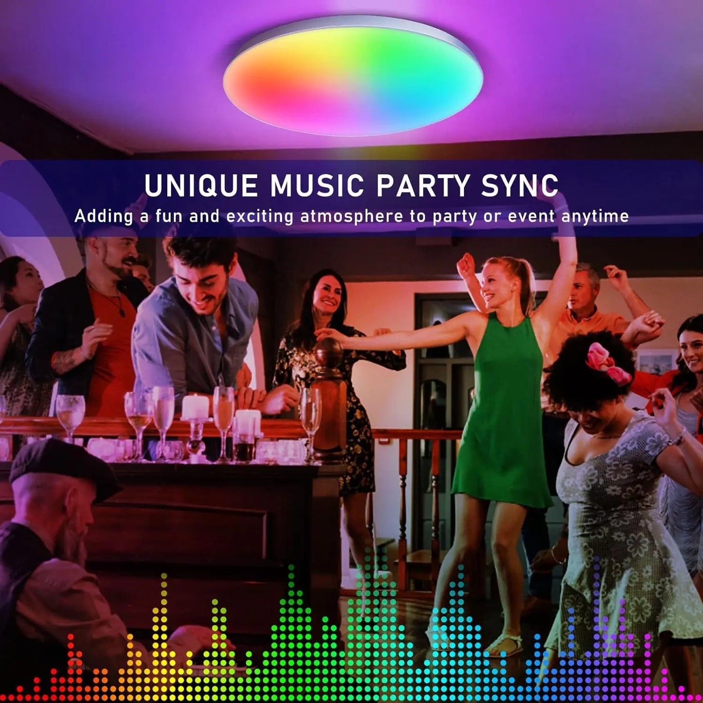 Tuya Smart LED Ceiling Light – Alexa & Google Voice Control