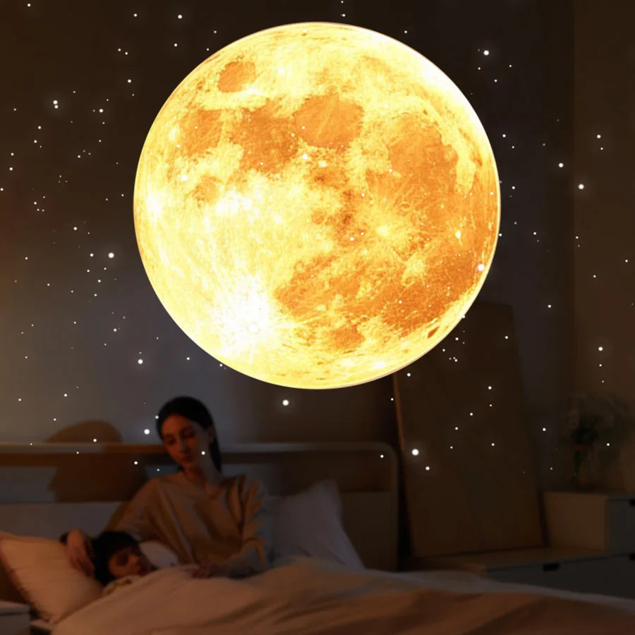 USB Moon & Planet Projection Lamp – LED Night Light
