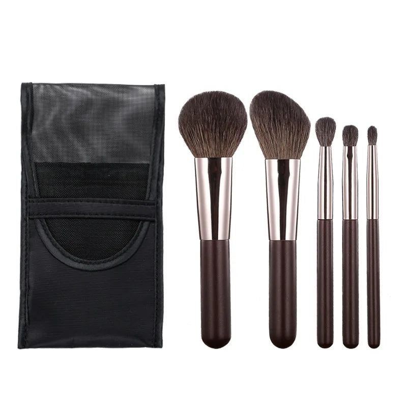 Mini Makeup Brushes Set Travel Friendly Professional Makeup Brush Set For Eyes Lips And Blush Application