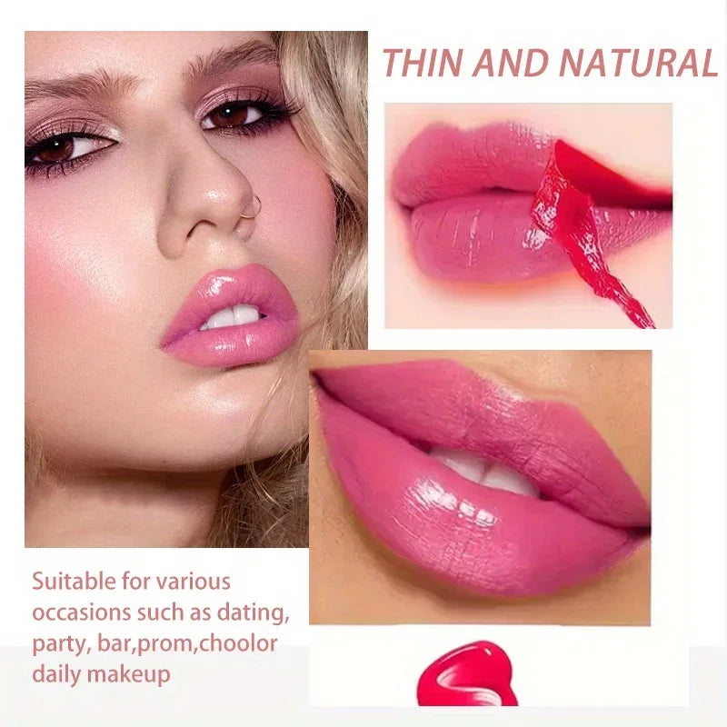 Matte Peel Off Liquid Lipstick Waterproof Longlasting Natural Lip Gloss Makeup Tattoo Non-stick Cup Moisturizing Makeup
