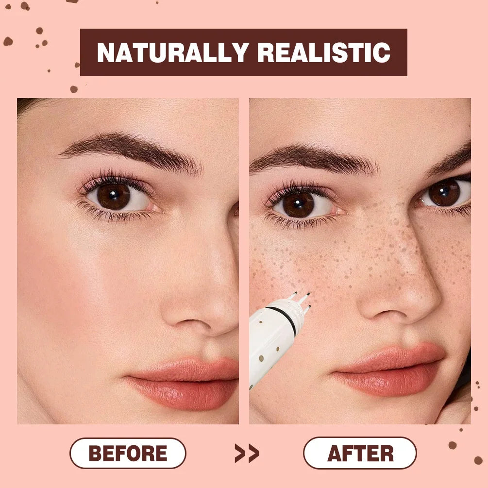 Liquid Air Cushion Freckle Stamp Pen Five-point Head Freckle Natural Simulation Fake Dot Spot Pen Waterproof Lasting Makeup