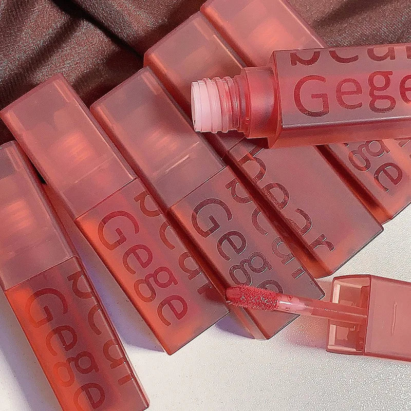 Gege Bear Velvet Lip Glaze Soft Mist Matte Long-Lasting Non-Fading Lipstick for Autumn And Winter