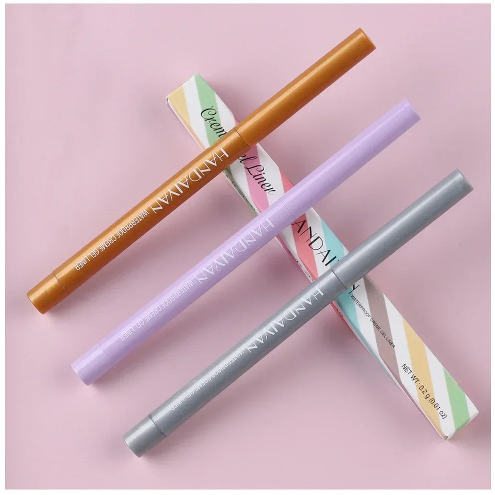 Matte Colorful Eye Liner Pen Cream 20 Colors Eyeliner Gel Pencils Option Easy To Wear Make Up Cosmetics White Yellow Blue Purple