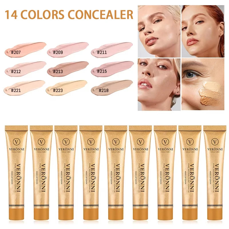 14 color Matte Finish Concealer Stick,Long-Lasting Foundation Makeup,Full Coverage Long Lasting Daily Makeup For Face,Nose,Cheek