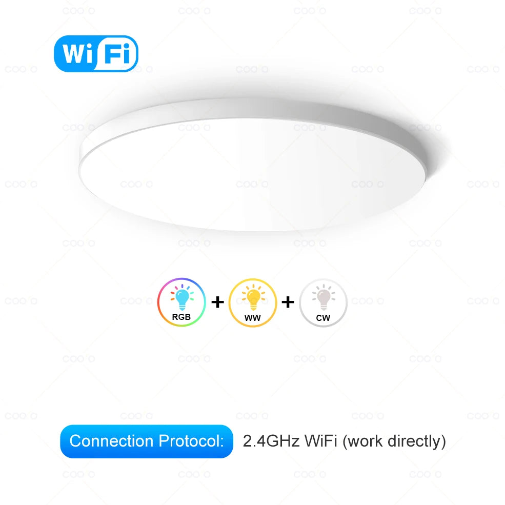 Tuya Smart LED Ceiling Light – Alexa & Google Voice Control