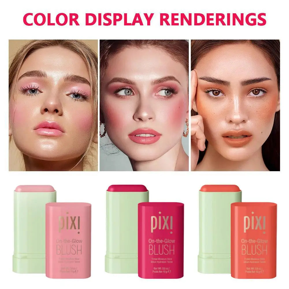 Multi-purpose Solid Blusher Stick Long-lasting Color Blusher Stick For Sensitive Skin Gentle Non-irritating Blusher Stick