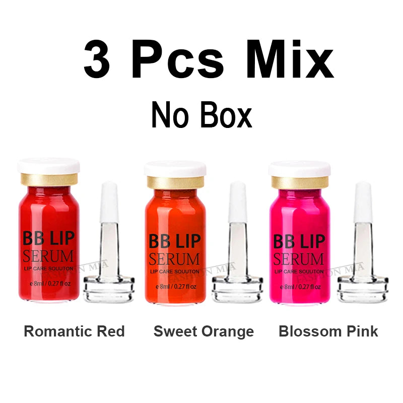 BB Lips Ampoule Serum Starter Kit Semi-Permanent BB Lip Gloss Tinted Pigment Lasting Moisturizing For Lip Care Glow