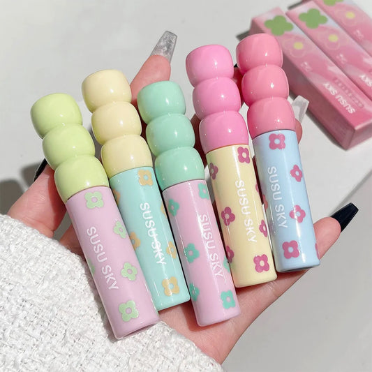 1/5Pcs Candied Fruit Lip Mud Milk Mist Velvet Matte Lip Gloss Long Lasting Not Easy To Stick Cup LipGlaze Almond Brown Pink