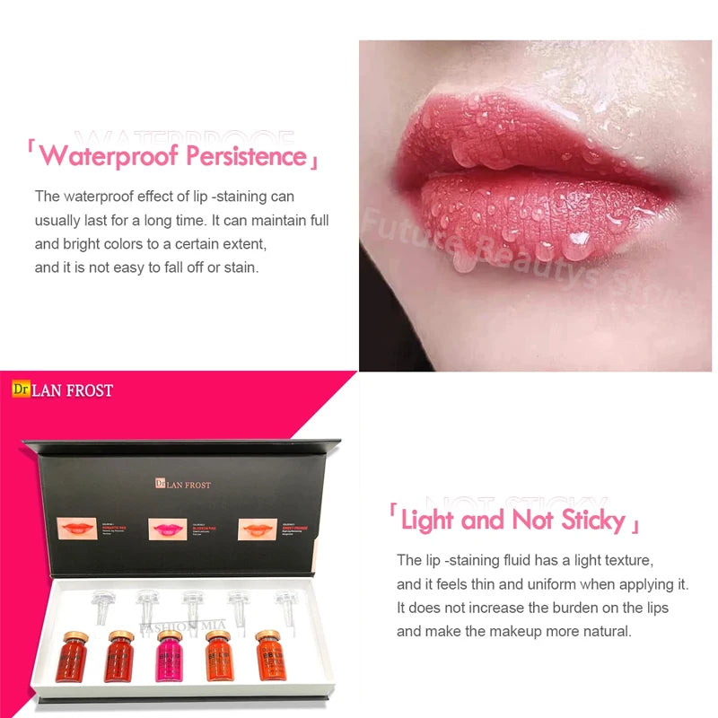 BB Lips Ampoule Serum Starter Kit Semi-Permanent BB Lip Gloss Tinted Pigment Lasting Moisturizing For Lip Care Glow