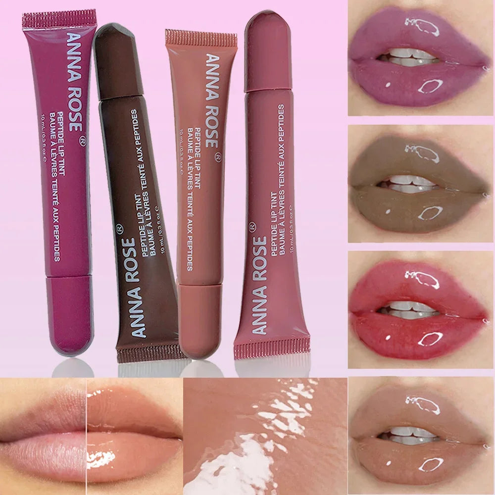 Miiror Glass Lip Glaze Jelly Oil: 1/4 Pcs Long Lasting Waterproof, Moisturizing Lip Serum for Lip Care
