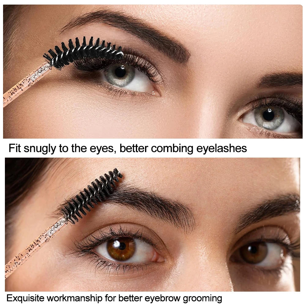 500/1000PCS Eyelashes Brushes Set Wholesaler Lash Mascara Brush For Lashes Extension Eyebrow Wands Applicator Makeup Tools