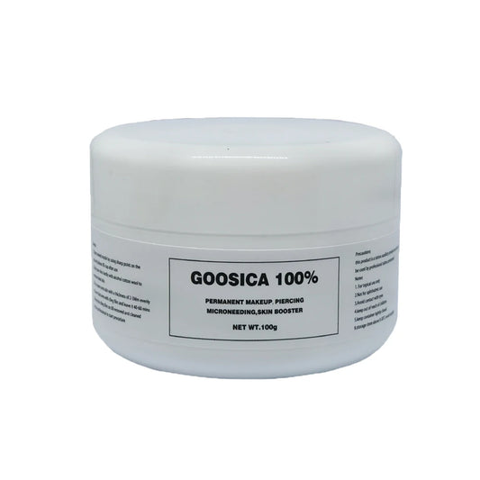 100% Goosica Eyebrow Tattoo Cream Before Permanent Makeup Microblading Piercing Face Beauty Eyebrow Lips Liner Auxiliary 100g