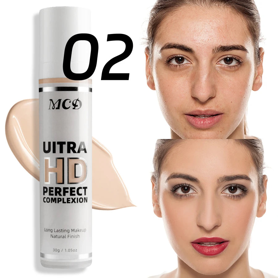 Profession Liquid Foundation Effective Concealer Waterproof Sweat-resistant Face Makeup Oil-control Cover Matte Base Cream Cosme