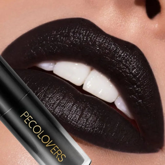 Waterproof Velvet Lipstick Lip Gloss Makeup Long Lasting Non-stick Cup Lip Tint Sexy Black Liquid Lip Stick