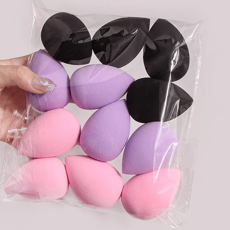 12pcs Makeup Sponges Multicolor Kit Makeup Blender Beauty Blenders Sponges Accessories Women Makeup Tools HZFP03