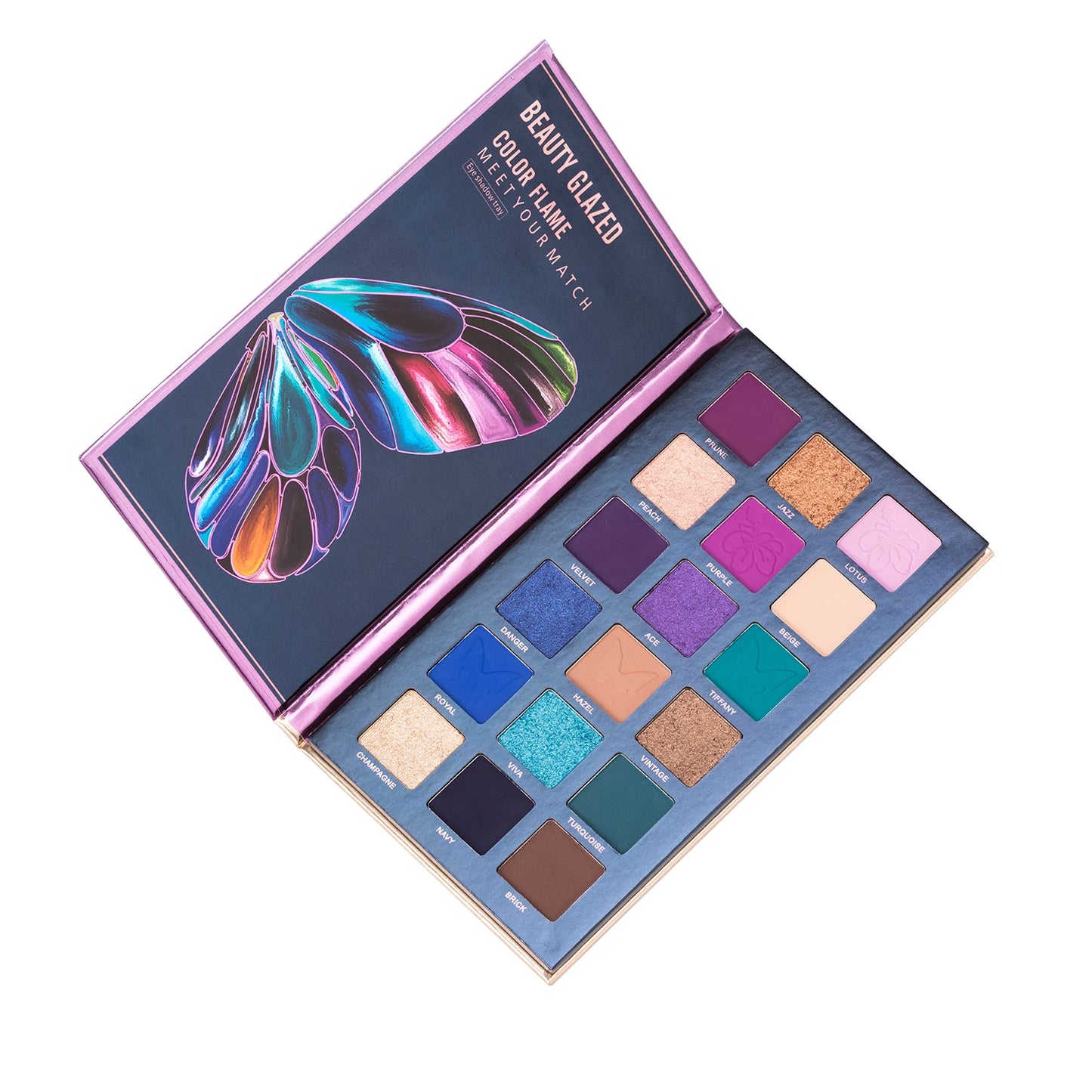 BEAUTY GLAZED Butterfly Highly Pigmented Eyeshadow Palette Smooth Matte & Shimmer Eye Shadow Easy To Blend 18 Colors Eye Makeup