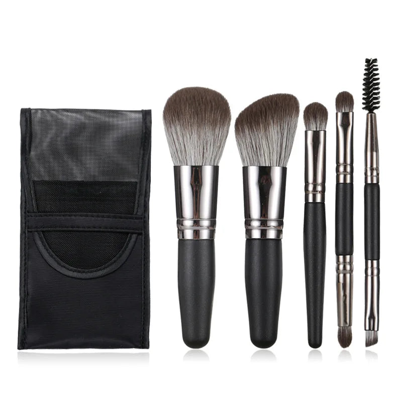 Mini Makeup Brushes Set Travel Friendly Professional Makeup Brush Set For Eyes Lips And Blush Application