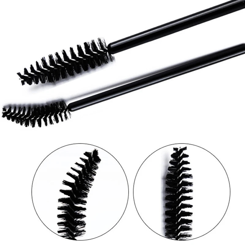 500/1000PCS Eyelashes Brushes Set Wholesaler Lash Mascara Brush For Lashes Extension Eyebrow Wands Applicator Makeup Tools