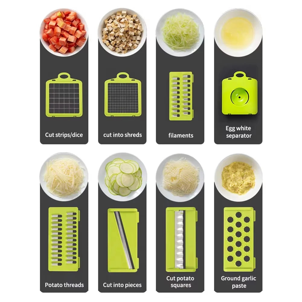 16-in-1 Multifunctional Vegetable & Onion Chopper