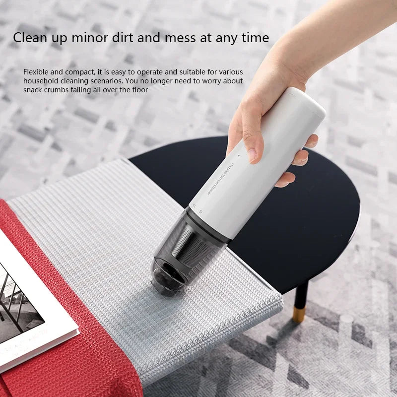 Powerful Cordless Mini Vacuum – High Suction Portable Cleaner for Car & Home