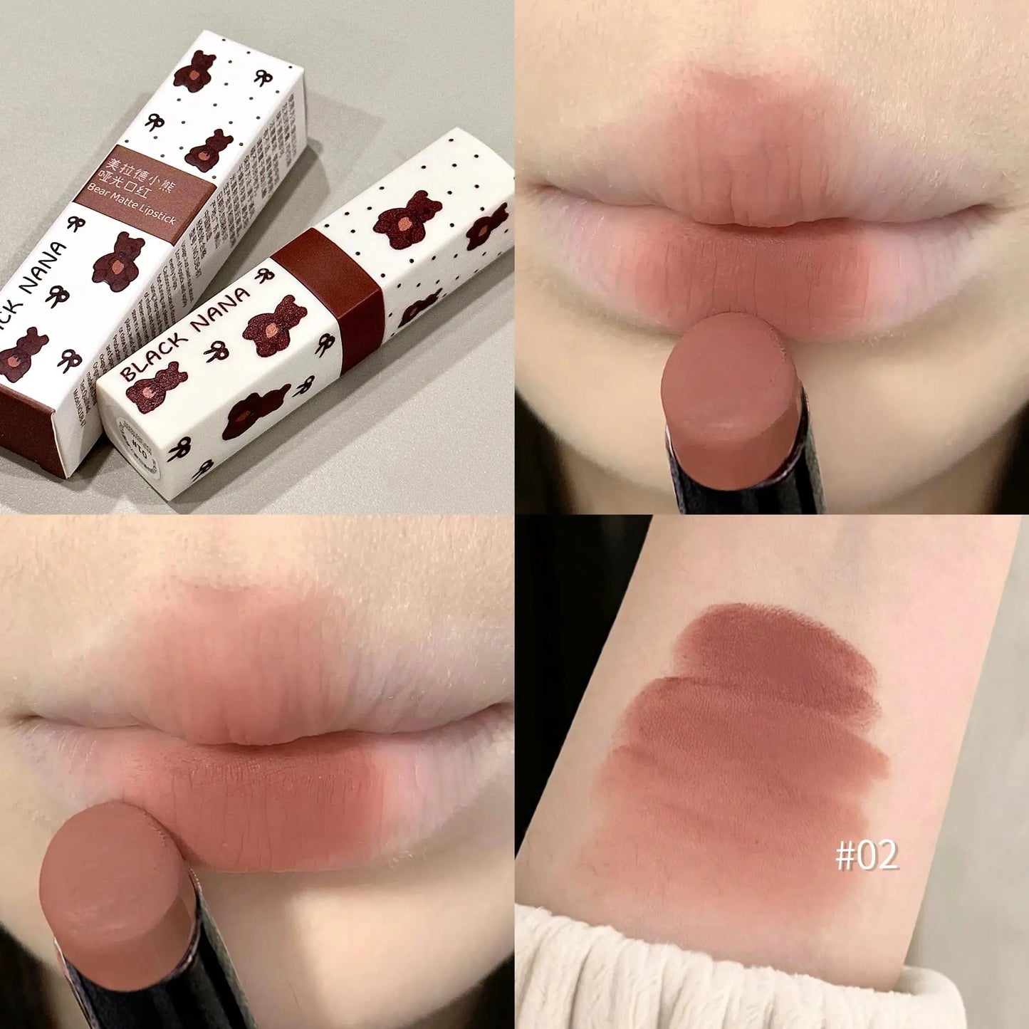 Matte Velvet Lipstick Cute Female Natural Lip Mud Student Party Waterproof and Long Lasting Lipgloss Beauty Makeup