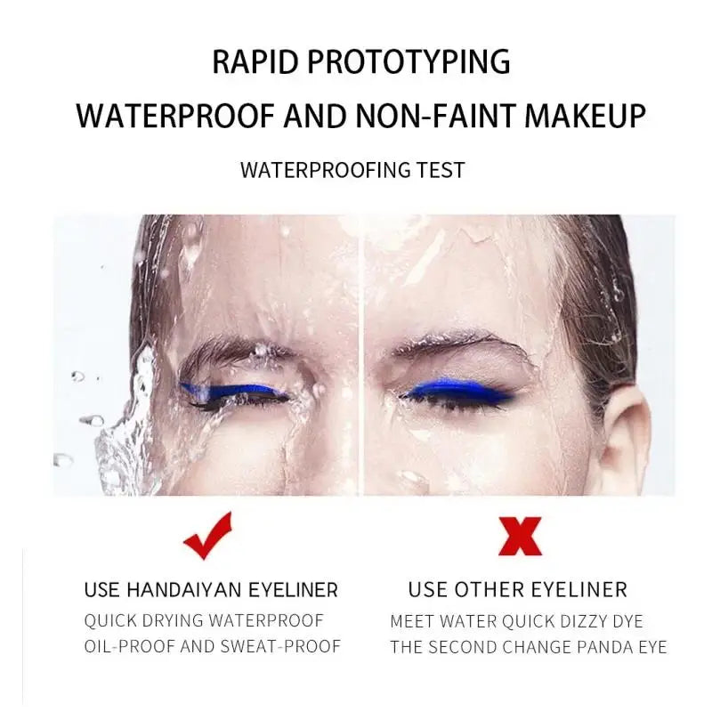 Neon UV Glow Eyeliner Pen Waterproof Matte Liquid Color Eye Liner Pencil Vibrant Yellow Red Purple Makeup Cosmetic