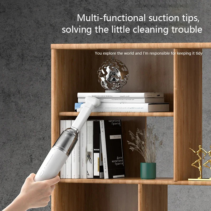 Powerful Cordless Mini Vacuum – High Suction Portable Cleaner for Car & Home