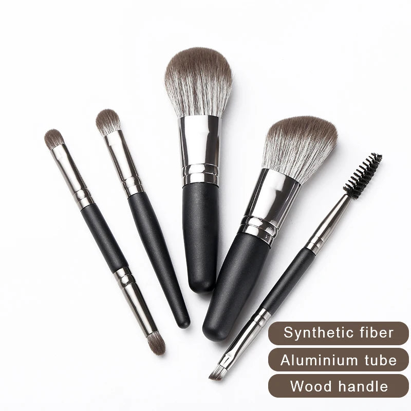 Mini Makeup Brushes Set Travel Friendly Professional Makeup Brush Set For Eyes Lips And Blush Application