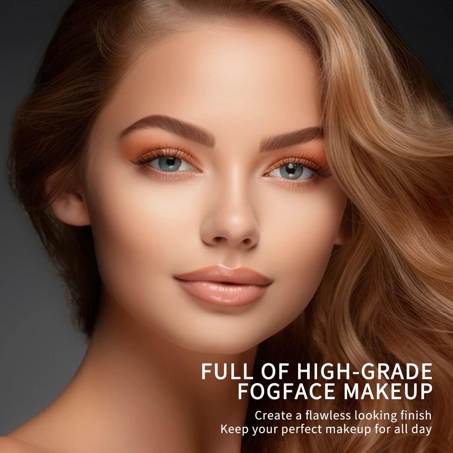 Green Tea Light Silky Double-Layer Powder Lightweight, Long-Lasting, Natural Coverage, Oil Control Correcting Powder Foundation