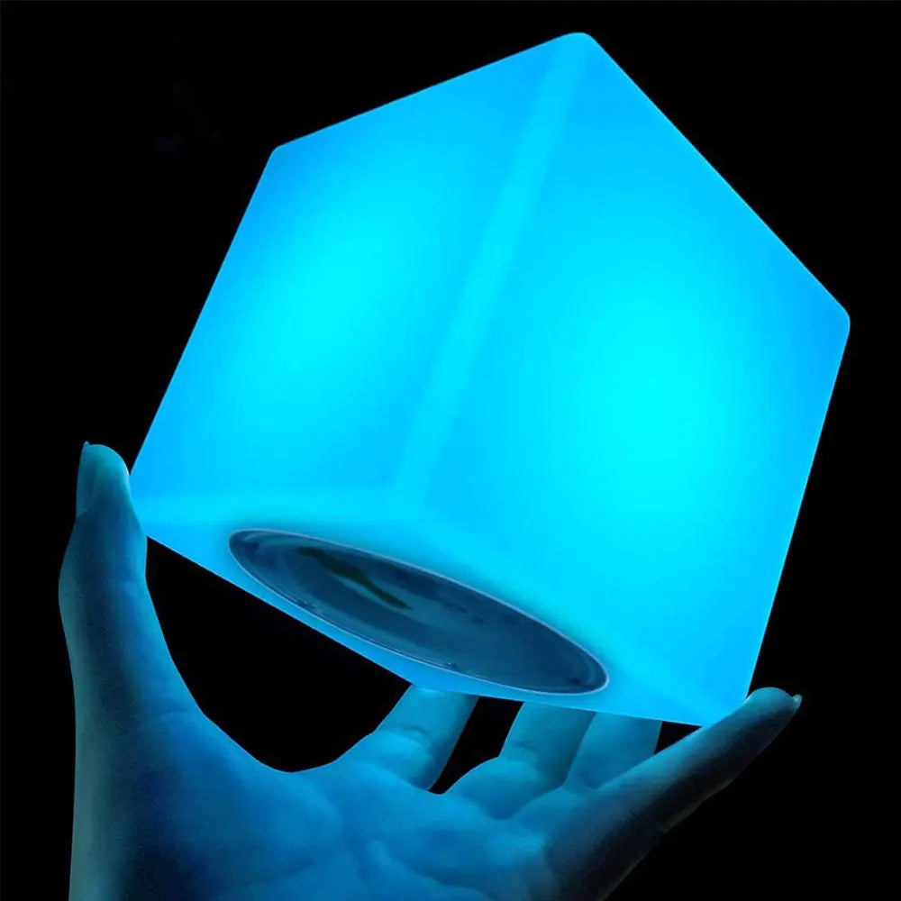 Smart RGB LED Cube Lamp – 16 Colors & Waterproof Design