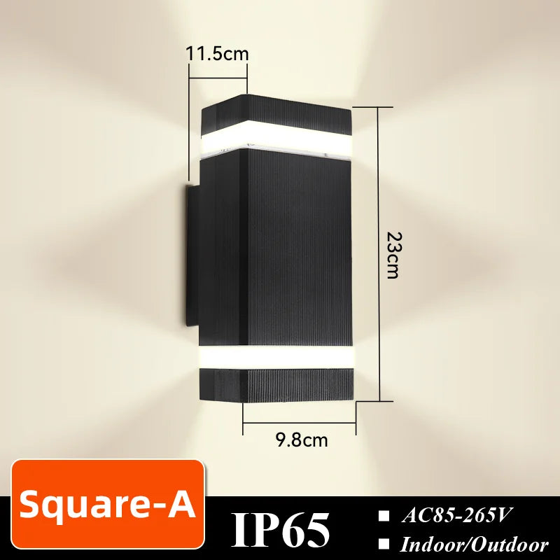 E27 LED Wall Light – IP65 Waterproof Indoor & Outdoor Lamp